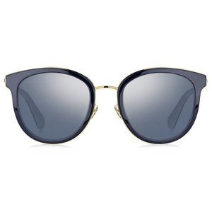KATE SPADE-ADAYNA/F/S 0PJP/9U Oval Sunglasses Blue Gray Gradient Silver Mirror